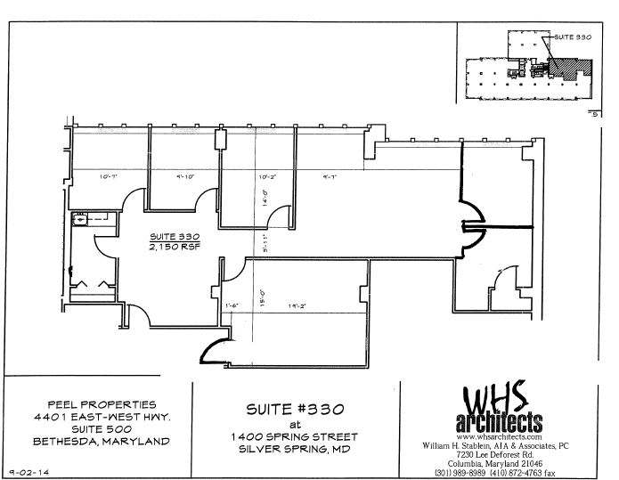 1400 Spring St, Silver Spring, MD à louer Plan d  tage- Image 1 de 1