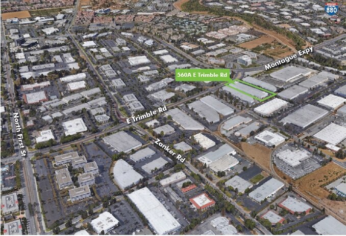 550-560 E Trimble Rd, San Jose, CA à louer - Aérien - Image 3 de 8