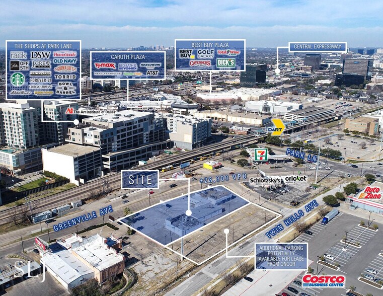 6846-6850 Greenville Ave, Dallas, TX à louer - Aérien - Image 3 de 8