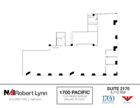 1700 Pacific Ave, Dallas, TX à louer Plan d  tage- Image 1 de 2