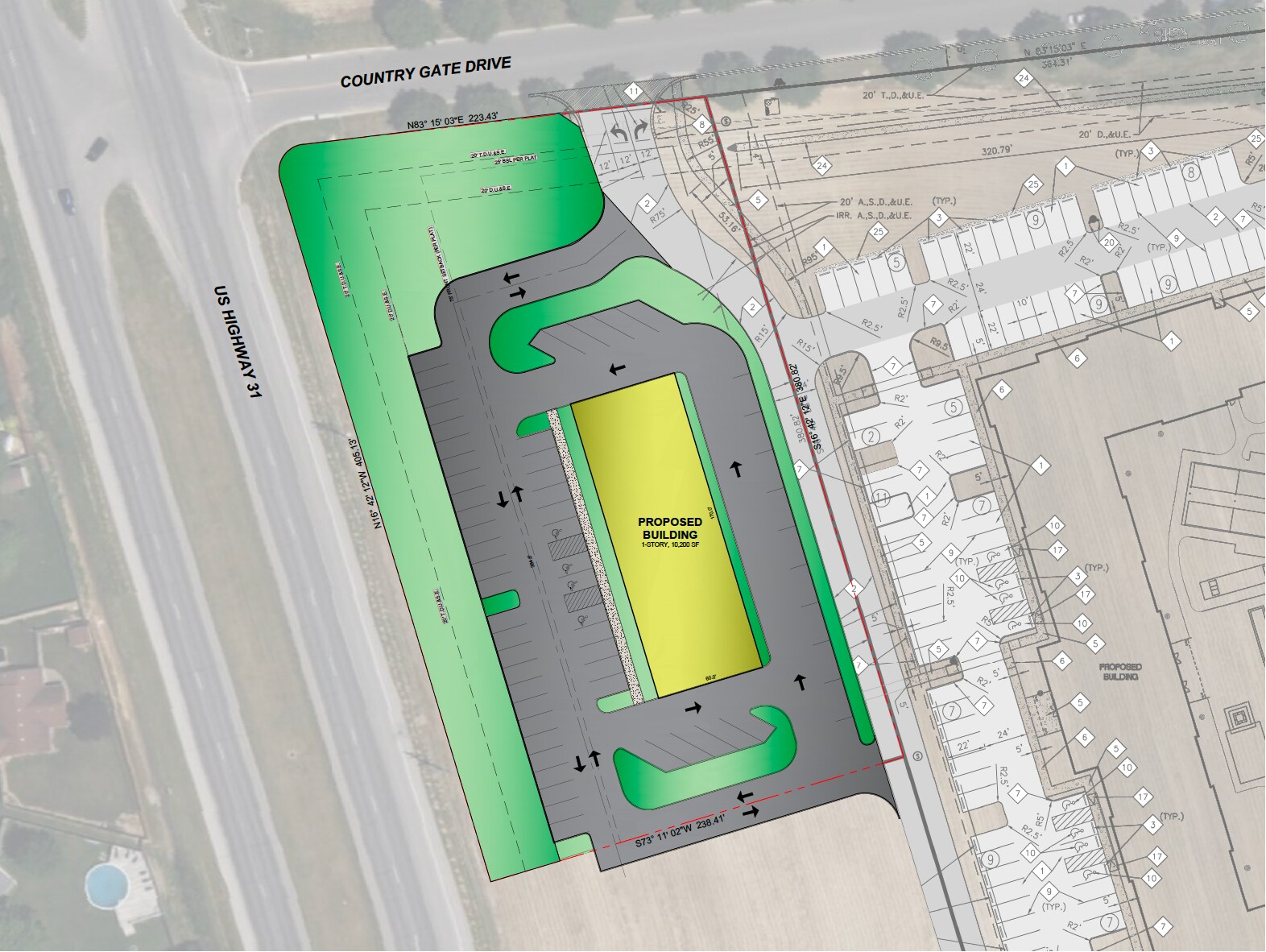 SEC of US 31 and Country Gate Drive, Whiteland, IN à louer Photo du bâtiment- Image 1 de 3