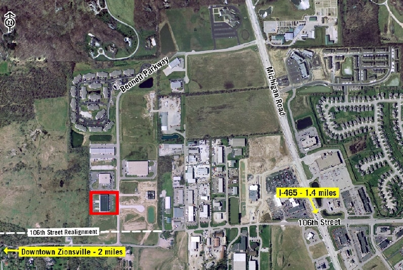 10730 Bennett Pky, Zionsville, IN à louer - Aérien - Image 2 de 4