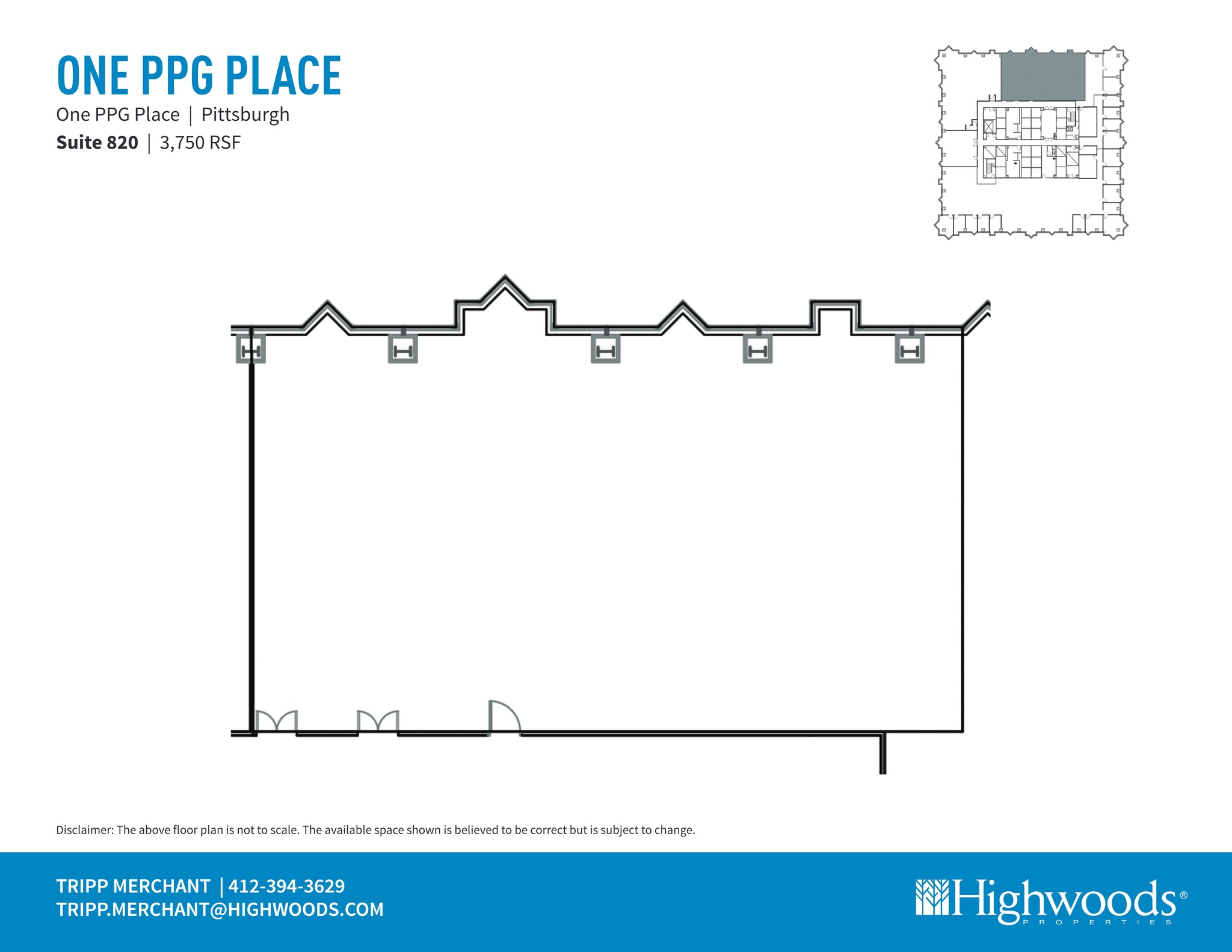 1 PPG Pl, Pittsburgh, PA à louer Plan de site- Image 1 de 1