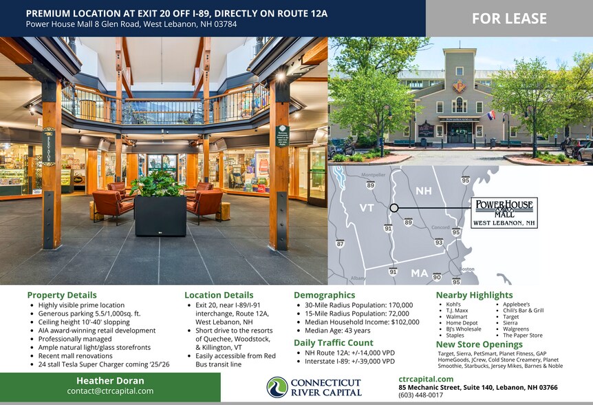 8 Glen Rd, West Lebanon, NH à louer - Photo du bâtiment - Image 3 de 19