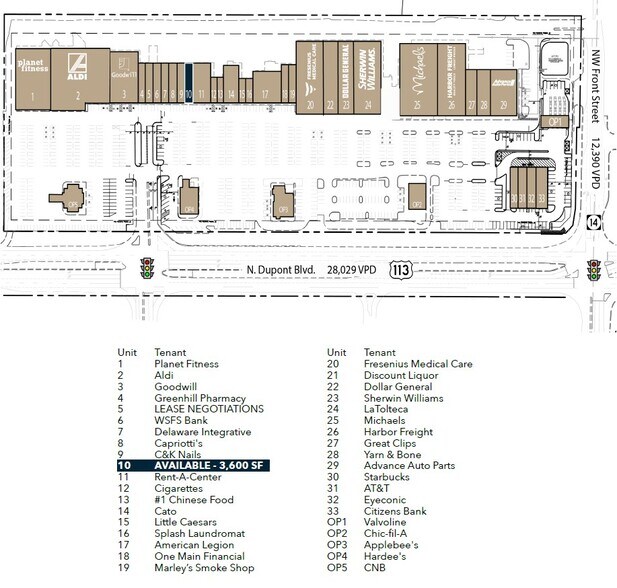 600-698 N Dupont Blvd, Milford, DE à louer - Photo du bâtiment - Image 2 de 12