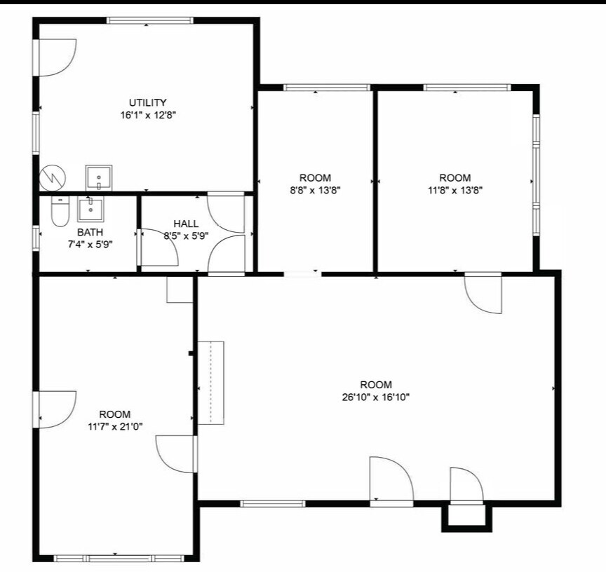 109 W Lakeview St, Lady Lake, FL for lease Floor Plan- Image 1 of 1