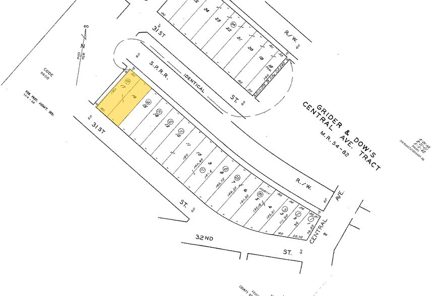 937-939 E 31st St, Los Angeles, CA à vendre - Plan cadastral - Image 2 de 7