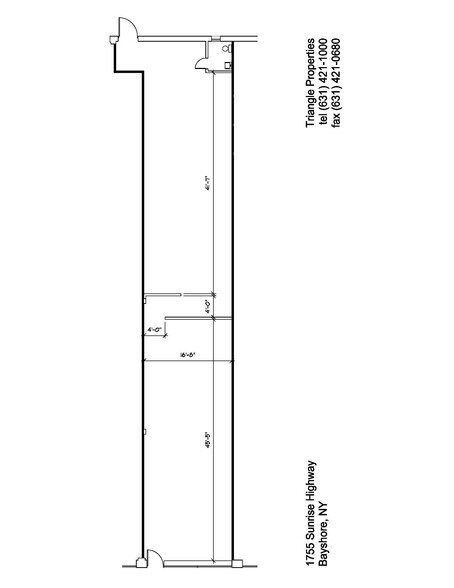 1747-1757 Sunrise Hwy, Bay Shore, NY à louer - Plan d’étage - Image 2 de 5