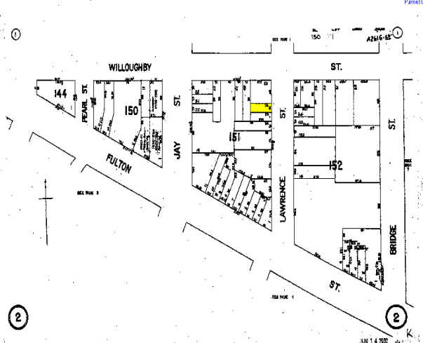 140 Lawrence St, Brooklyn, NY à louer - Plan cadastral - Image 2 de 3