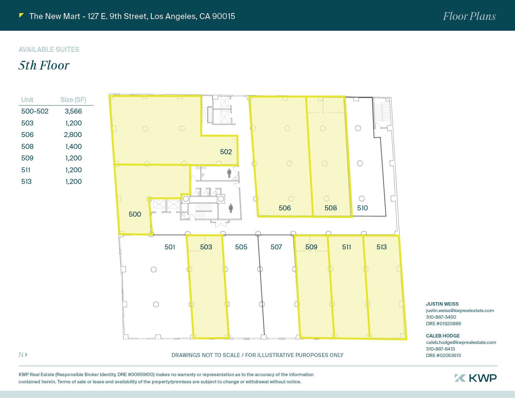 127 E 9th St, Los Angeles, CA for lease Floor Plan- Image 1 of 19