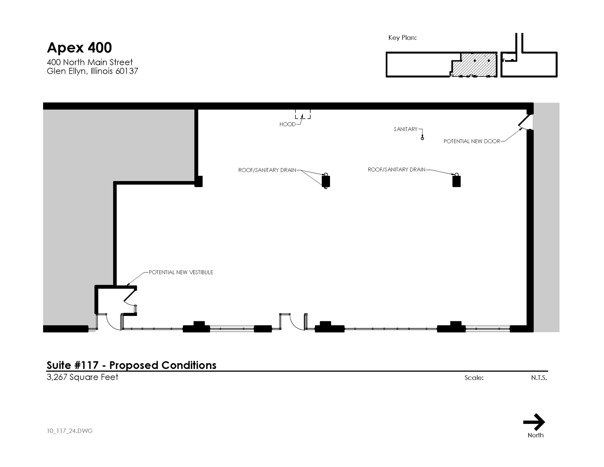 400 N Main St, Glen Ellyn, IL for lease Floor Plan- Image 1 of 1