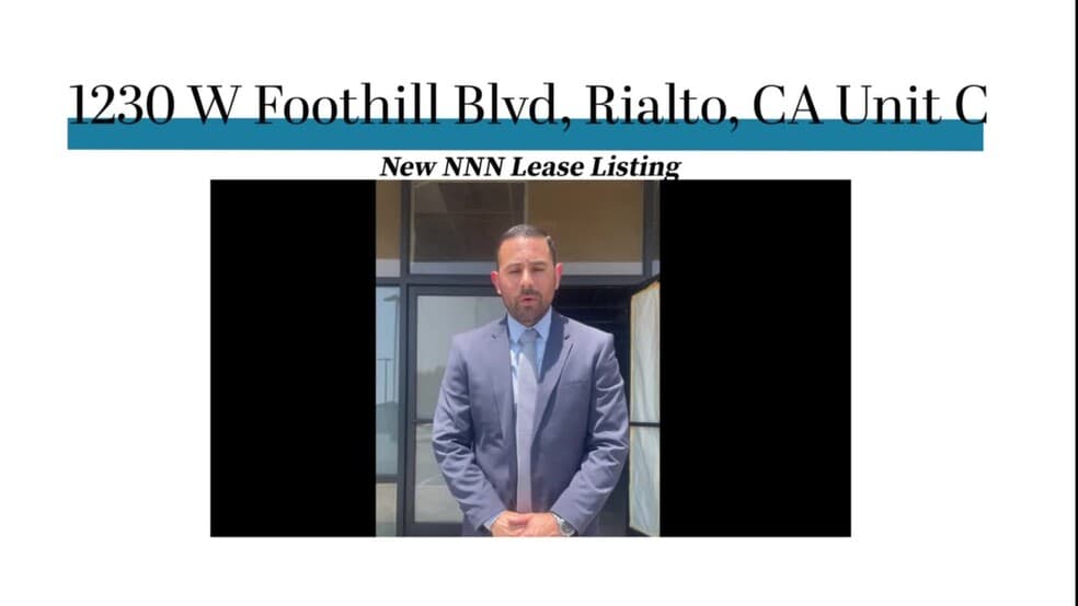 1230 W Foothill Blvd, Rialto, CA à louer - Vidéo sur l’inscription commerciale - Image 2 de 4