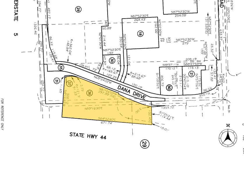 905 Dana Dr, Redding, CA for lease - Plat Map - Image 2 of 5