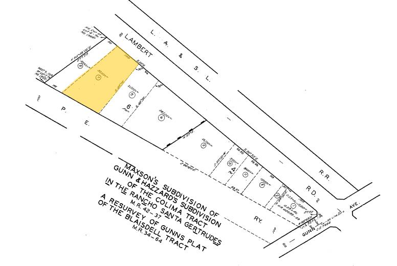 14070-14080 Lambert Rd, Whittier, CA for lease - Plat Map - Image 2 of 5