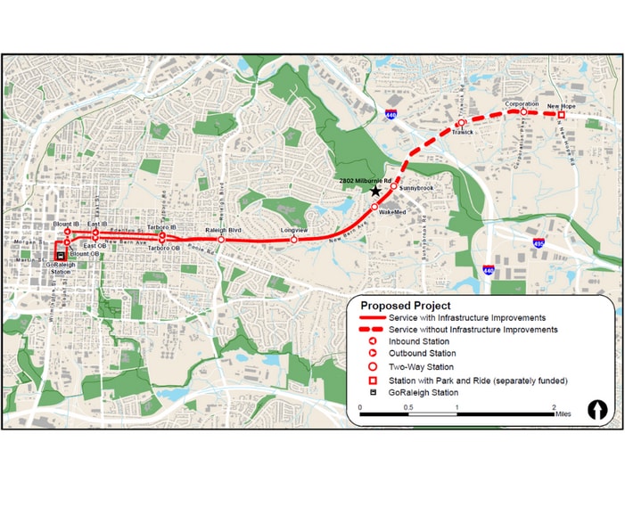 2802 Milburnie Rd, Raleigh, NC à vendre - Aérien - Image 3 de 4