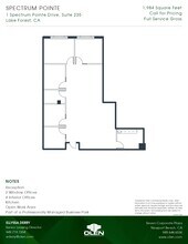 1 Spectrum Pointe Dr, Lake Forest, CA à louer Plan d’étage- Image 1 de 1