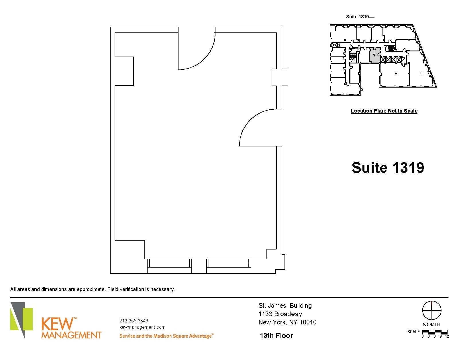 1133 Broadway, New York, NY à louer Plan d’étage- Image 1 de 2