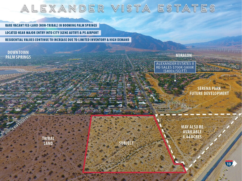 N Whitewater Club Dr, Palm Springs, CA à vendre Aérien- Image 1 de 7