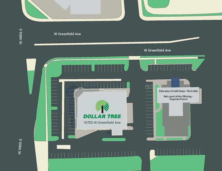 10725 W Greenfield Ave, West Allis, WI à vendre - Plan de site - Image 3 de 5