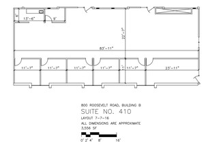 800 Roosevelt Rd, Glen Ellyn, IL à louer Plan d’étage- Image 2 de 2