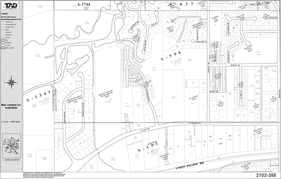 2800 W Division St, Arlington, TX à louer - Plan cadastral - Image 2 de 2