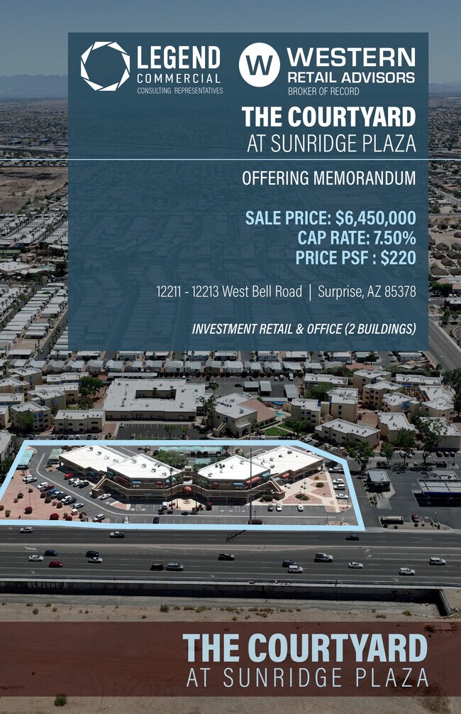 Plus de détails pour 12211-12213 W Bell Rd, Surprise, AZ - Bureau à vendre