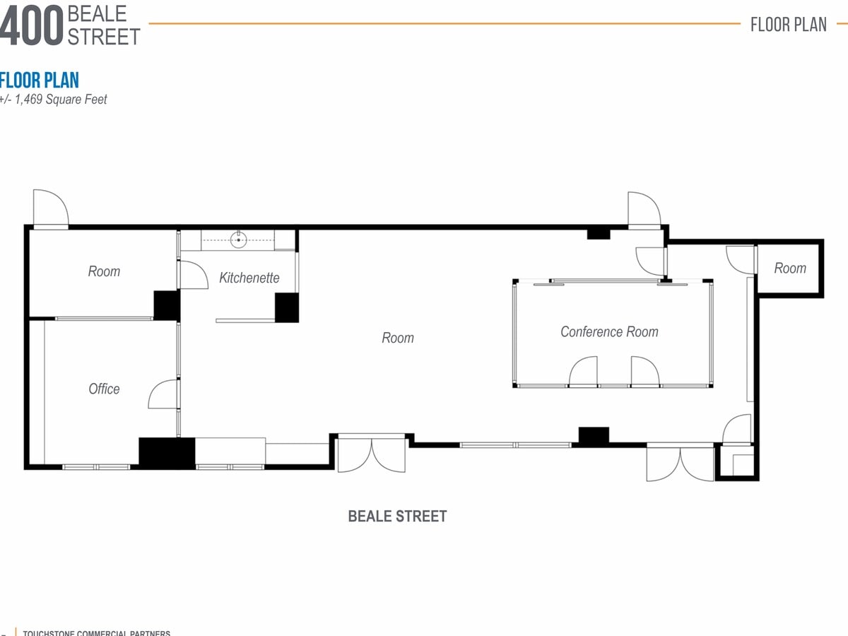 400 Beale St, San Francisco, CA 94105 - Unit 103 - - Floor Plan - Image 1 of 1
