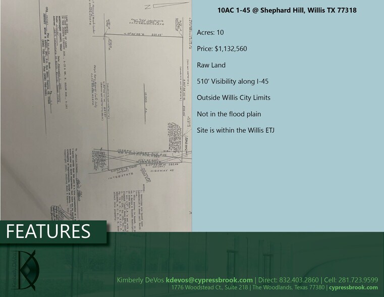 0 I-45 & Shepherd Hill rd, Willis, TX à vendre - Photo du bâtiment - Image 3 de 5