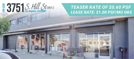 3751 S Hill St, Los Angeles, CA for lease Interior Photo- Image 1 of 1