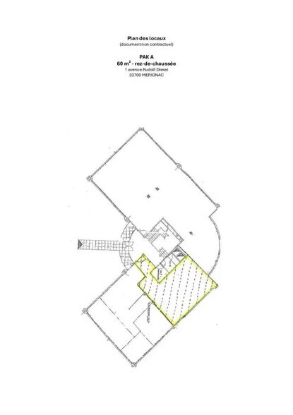 Bureau dans Mérignac à louer - Plan d’étage - Image 3 de 3