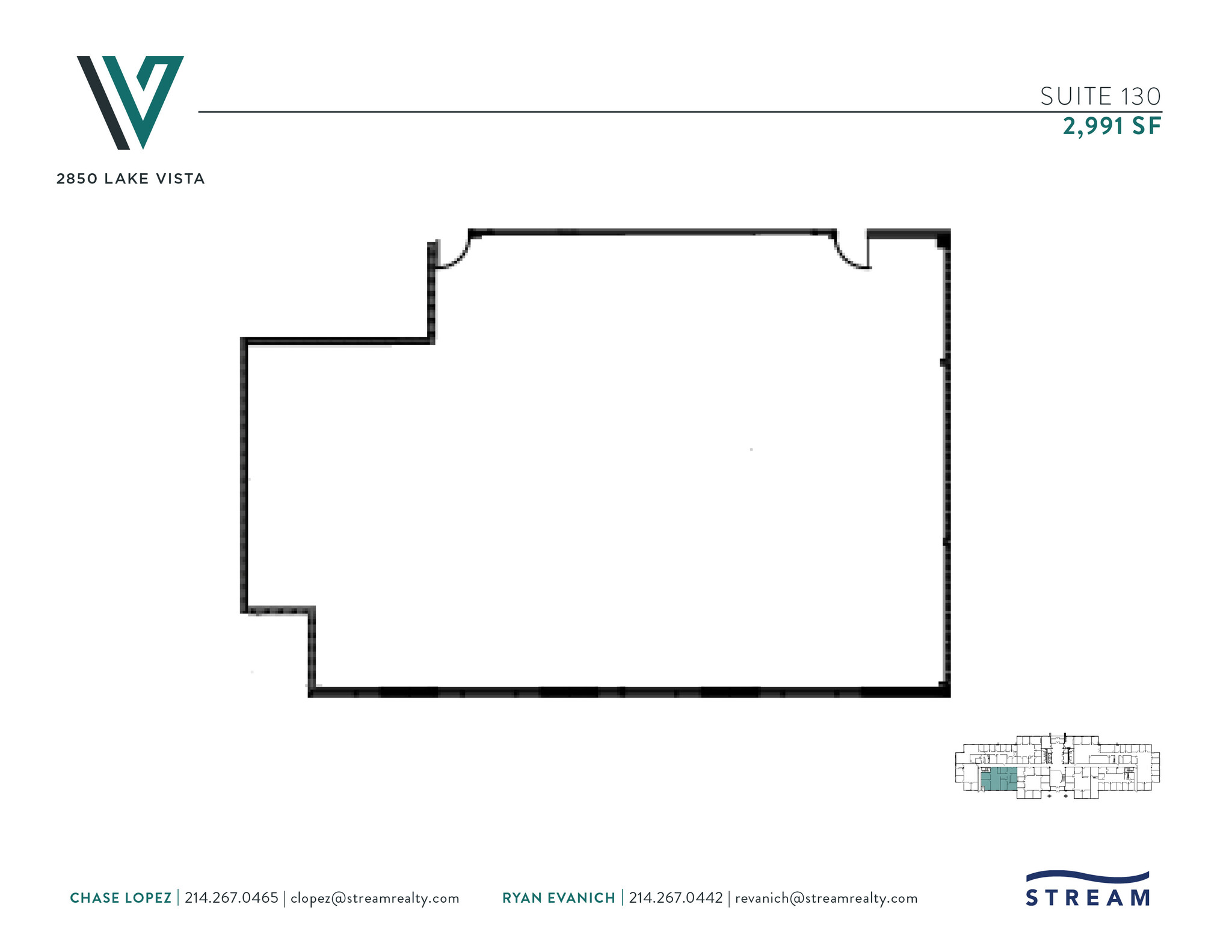 2850 Lake Vista Dr, Lewisville, TX à louer Plan d’étage- Image 1 de 1