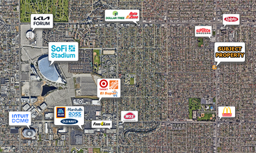 9137 S Western Ave, Los Angeles, CA - AÉRIEN Vue de la carte