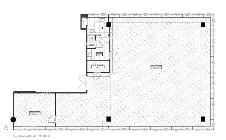 Bureau dans Rennes à louer - Plan d’étage - Image 2 de 2