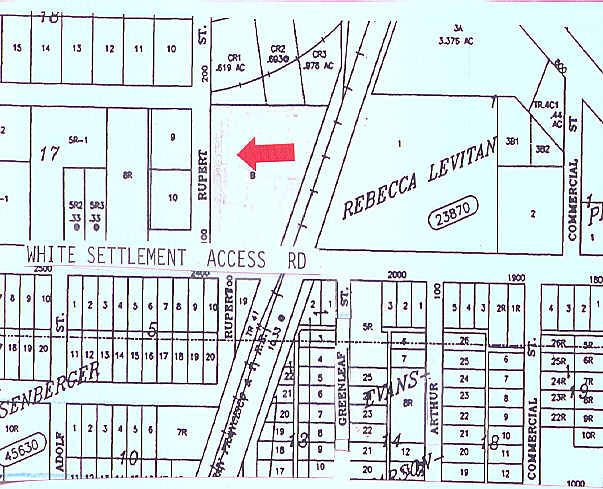 100 Rupert St, Fort Worth, TX à vendre - Plan cadastral - Image 2 de 3