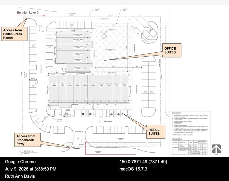 2200 Stonebrook and Teel, Frisco, TX à louer - Plan de site - Image 2 de 3