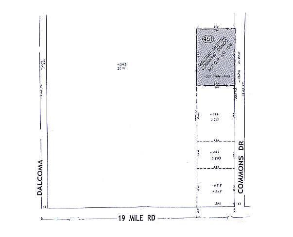 43301-43391 Commons Dr, Clinton Township, MI à louer - Plan cadastral - Image 2 de 2