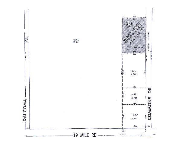 43301-43391 Commons Dr, Clinton Township, MI for lease - Plat Map - Image 2 of 2