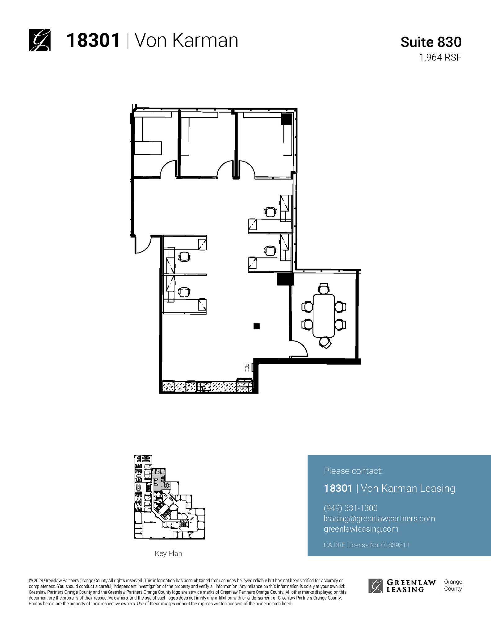 18301 Von Karman Ave, Irvine, CA à louer Plan d  tage- Image 1 de 1