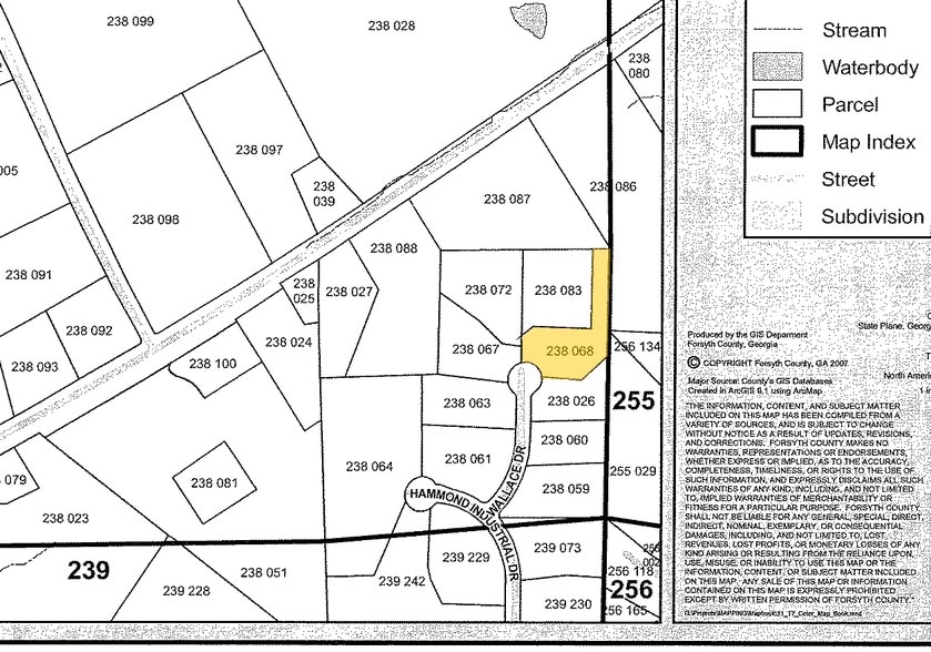 5060 Wallace Dr, Cumming, GA for lease - Plat Map - Image 2 of 4