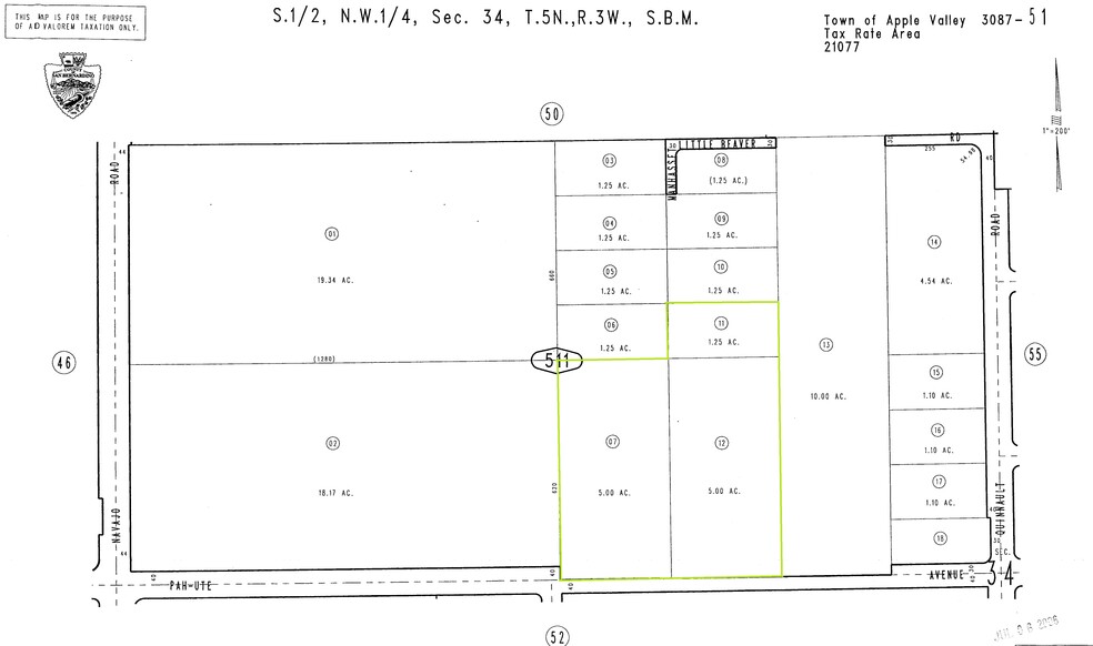 Pahute, Apple Valley, CA à vendre - Plan cadastral - Image 2 de 18