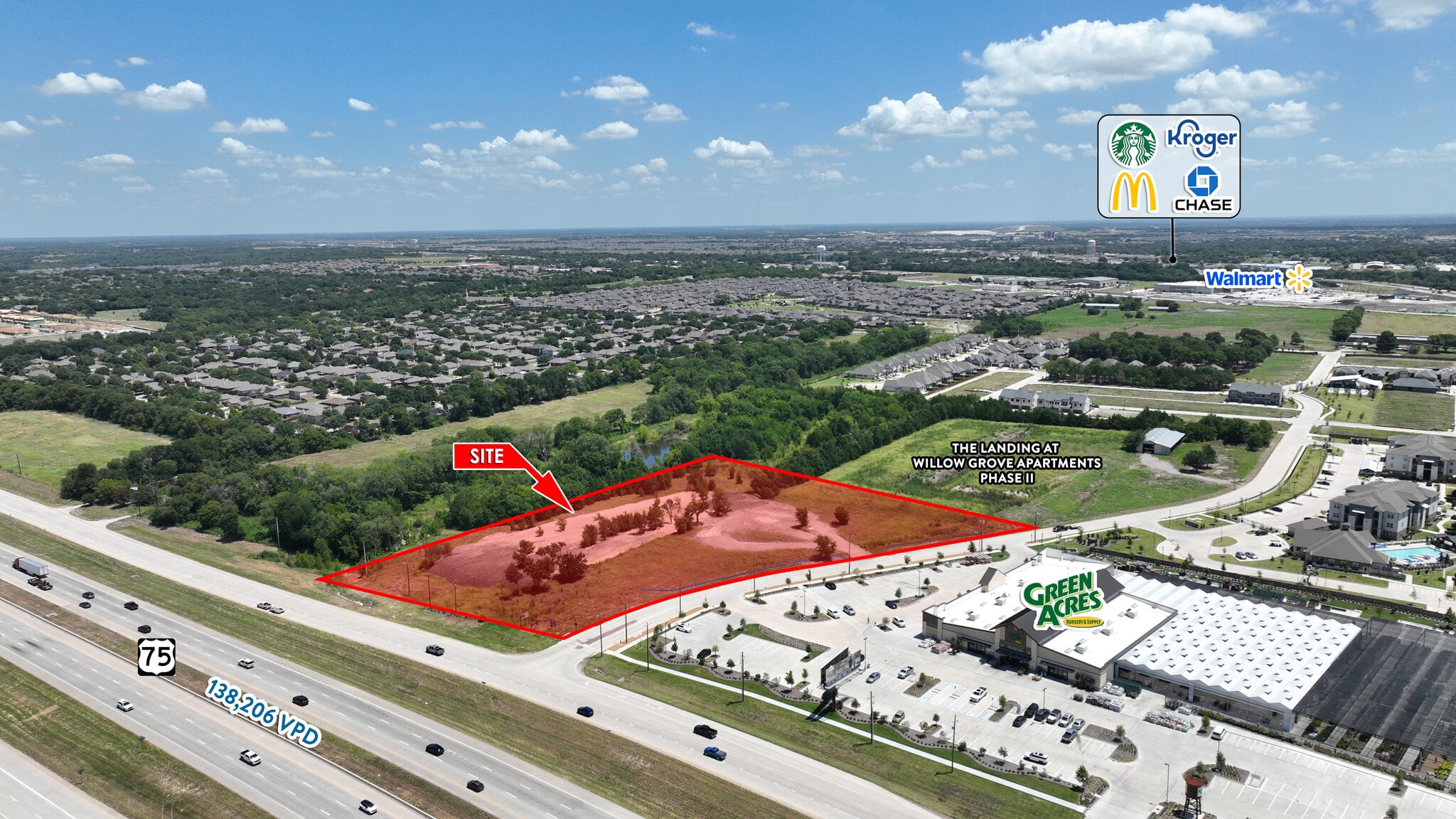 NEC Willow Grove Way & Hwy 75, Melissa, TX for lease Primary Photo- Image 1 of 11