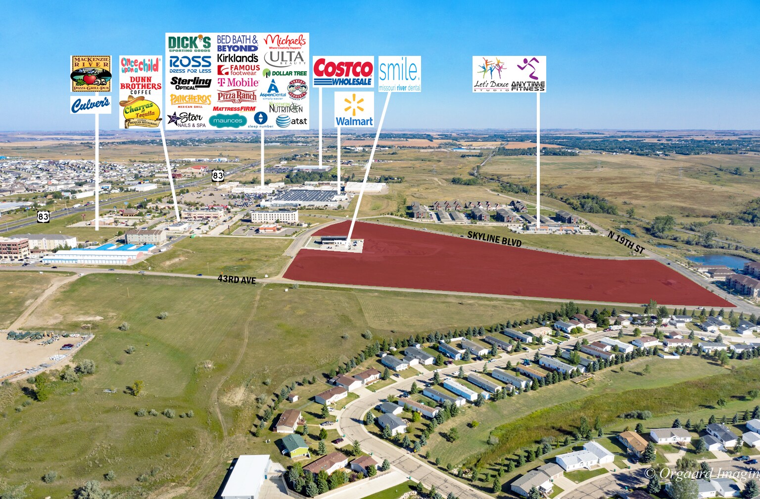 1609 Skyline Blvd, Bismarck, ND à vendre Aérien- Image 1 de 4