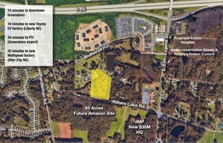 Plus de détails pour 155 Wolfetrail Rd, Greensboro, NC - Terrain à vendre