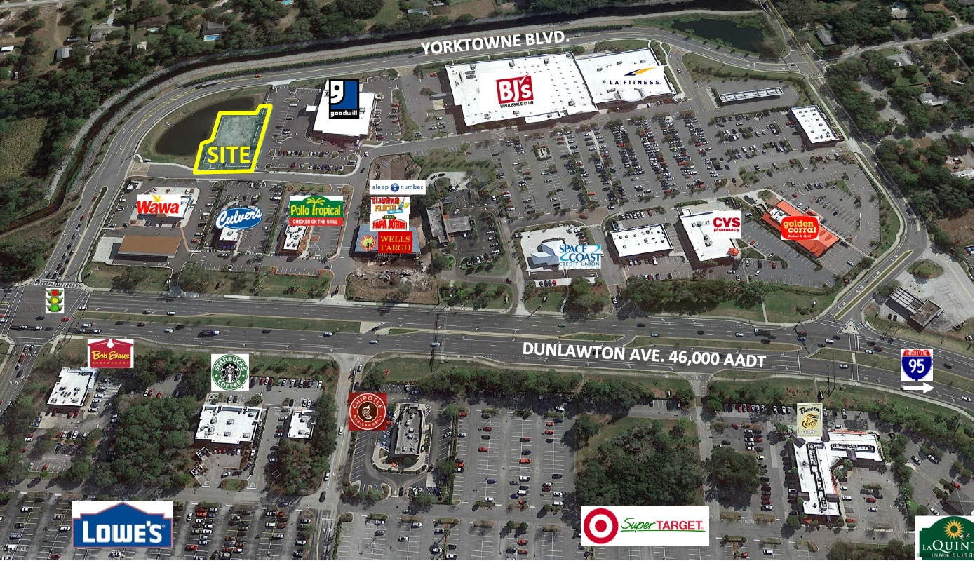 1718 Dunlawton Ave, Port Orange, FL for lease Aerial- Image 1 of 7