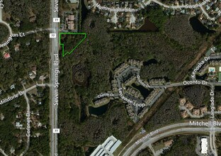 Seven Springs Blvd, New Port Richey, FL - Aerial  map view