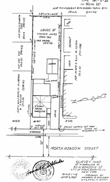 311 N Meadow St, Ithaca, NY à vendre - Plan cadastral - Image 2 de 2