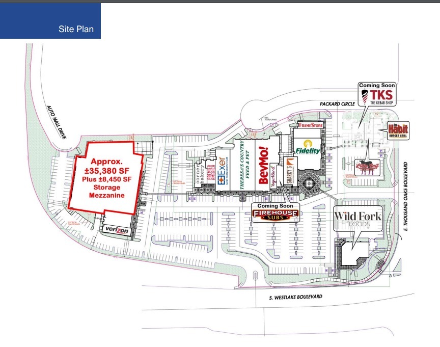 101 S Westlake Blvd, Westlake Village, CA for lease Site Plan- Image 1 of 2