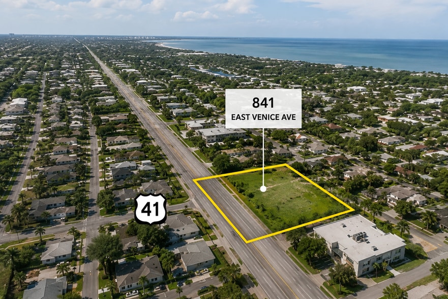 841 E Venice Ave, Venice, FL for sale - Aerial - Image 3 of 12