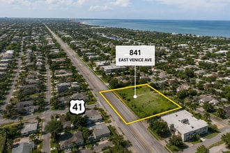 841 E Venice Ave, Venice, FL - Aérien Vue de la carte - Image1