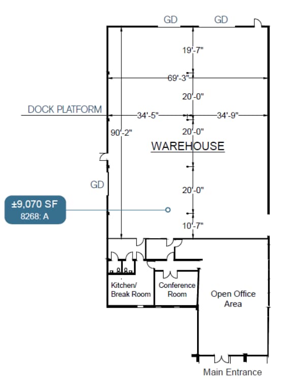 8280 Clairemont Mesa Blvd, San Diego, CA for lease Floor Plan- Image 1 of 1